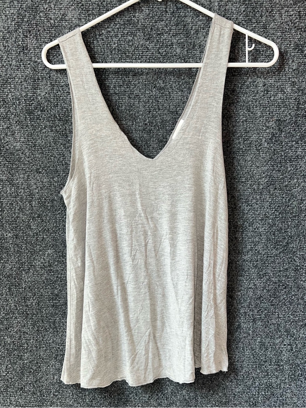 BKE Light Gray V-Neck Tank Top